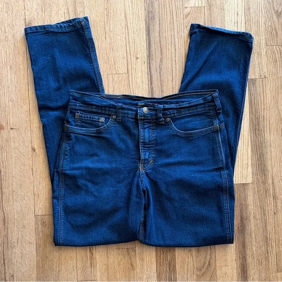 Origin Men's Jeans D68 34C Dark Wash Tapered Stretch Slim Denim Jeans - Picture 6 of 11